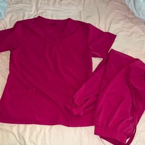 Pink scrubs